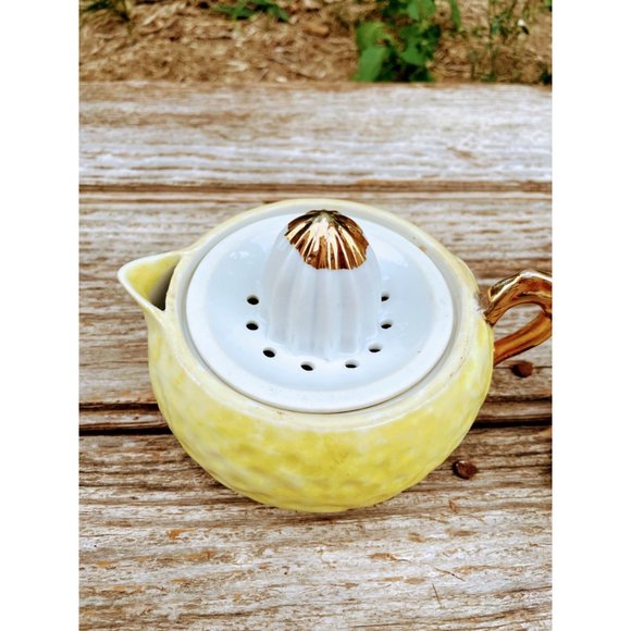 Vintage Porcelain Figural Juicer Pear Fruit 3 Pieces - Picture 11 of 14